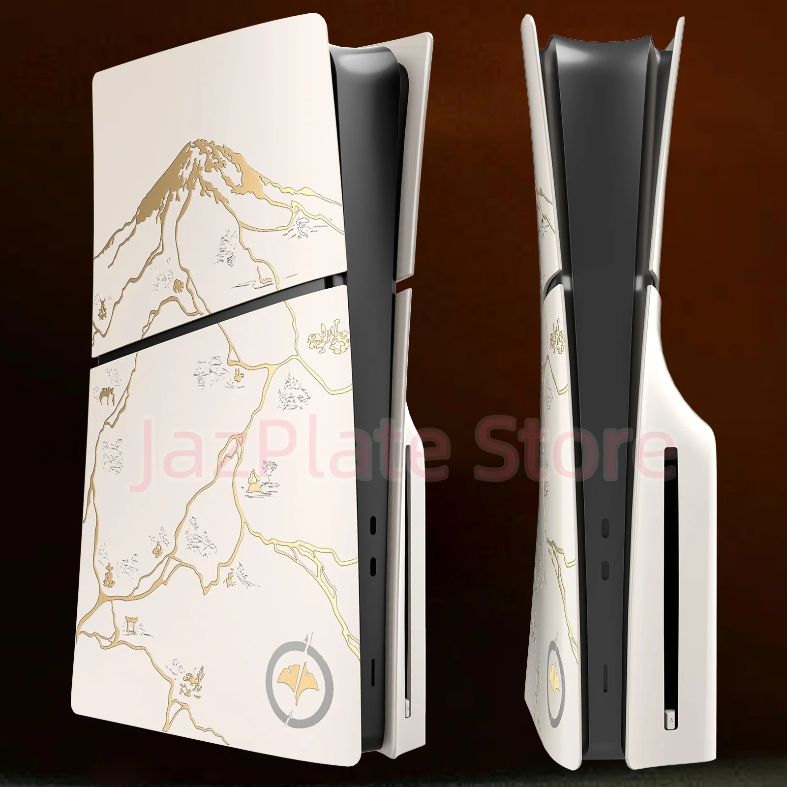 Neue Frontplatten für PS5 Slim Disc Edition, nur kratzfeste Ersatzplatten, Schutzhülle für PlayStation 5 Slim Yotei Image