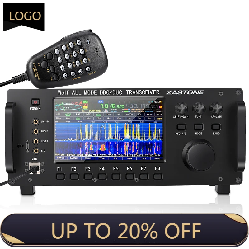 ZASTONE ZT7500 SDR Kurzwellen-Transceiver Wolf HF LF VHF UHF DDC DUC All Mode CB Radio 100 W 0–750 MHz Empfangs-Touchscreen Image