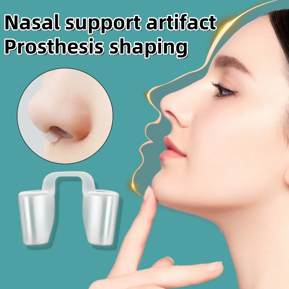 Nasendilatator, Silikon, postoperativ, Nasenkorrektur, Nasenlochunterstützung, Silikonformung, krumme Nasenkorrektur, Fixateur, Gel-Nasenklammer Image