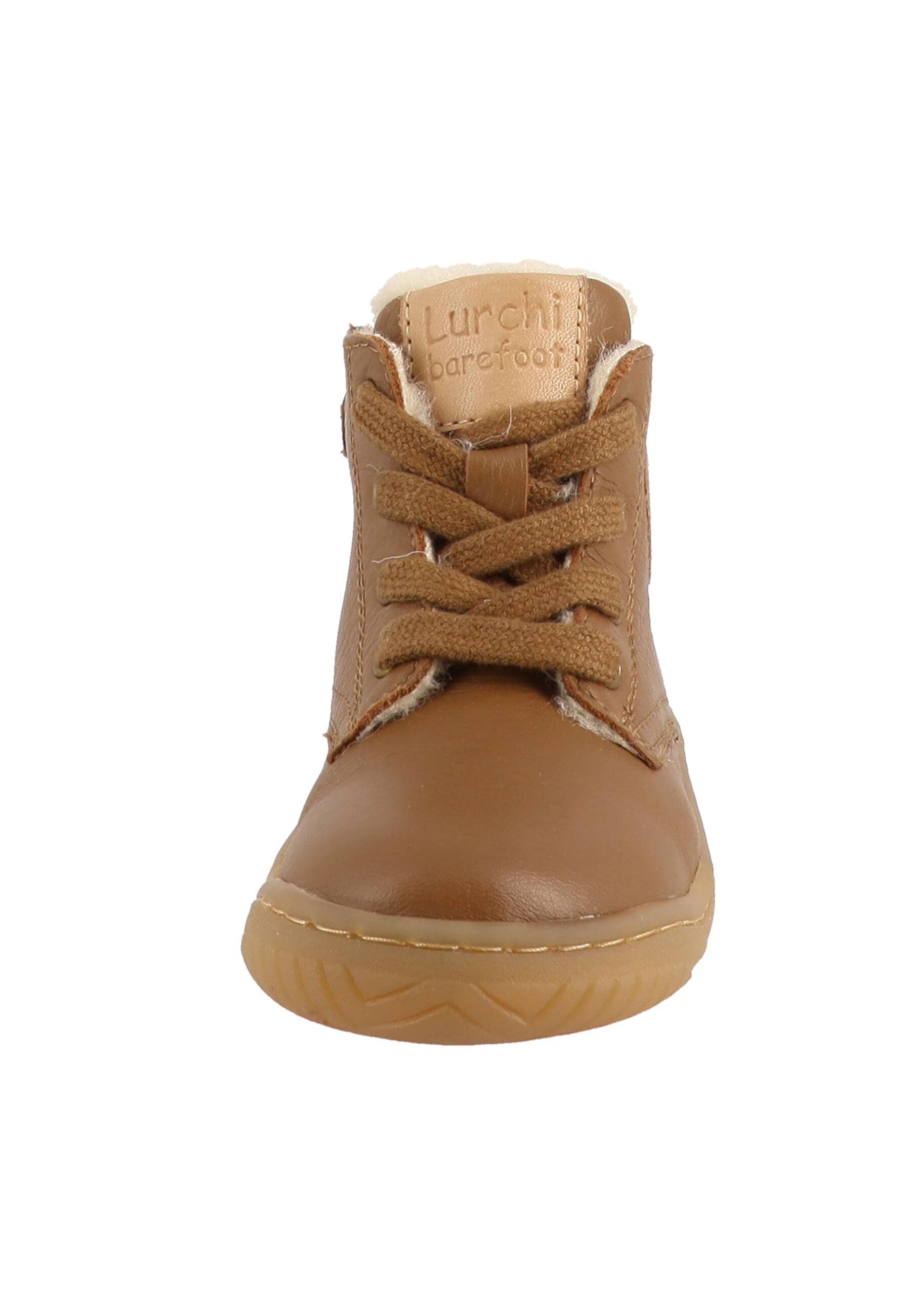 Stiefel LURCHI "Lurchi Jo Barefoot", Damen, Gr. 32, tan, Leder, Schuhe Stiefel