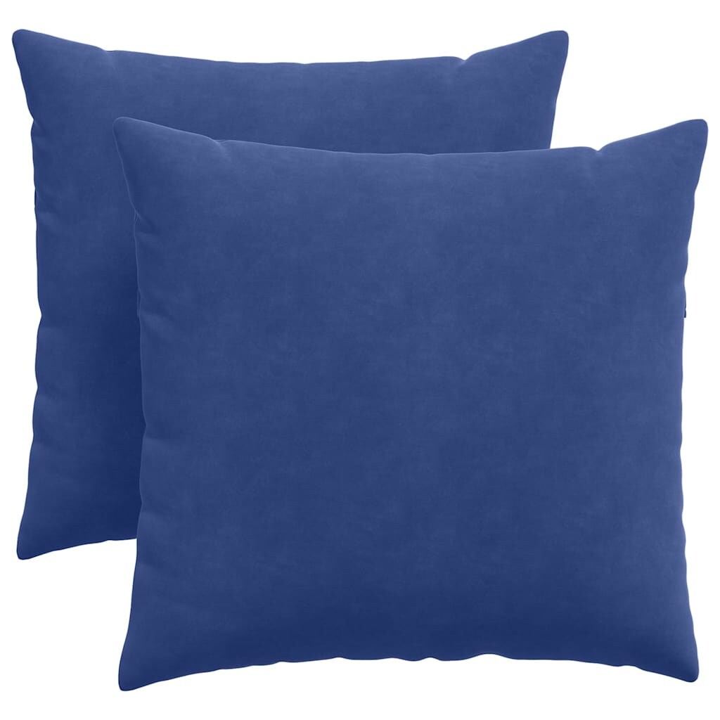 vidaXL Sofakissen 2 pcs Polizeiblau 45 x 45 cm Cordstoff Image