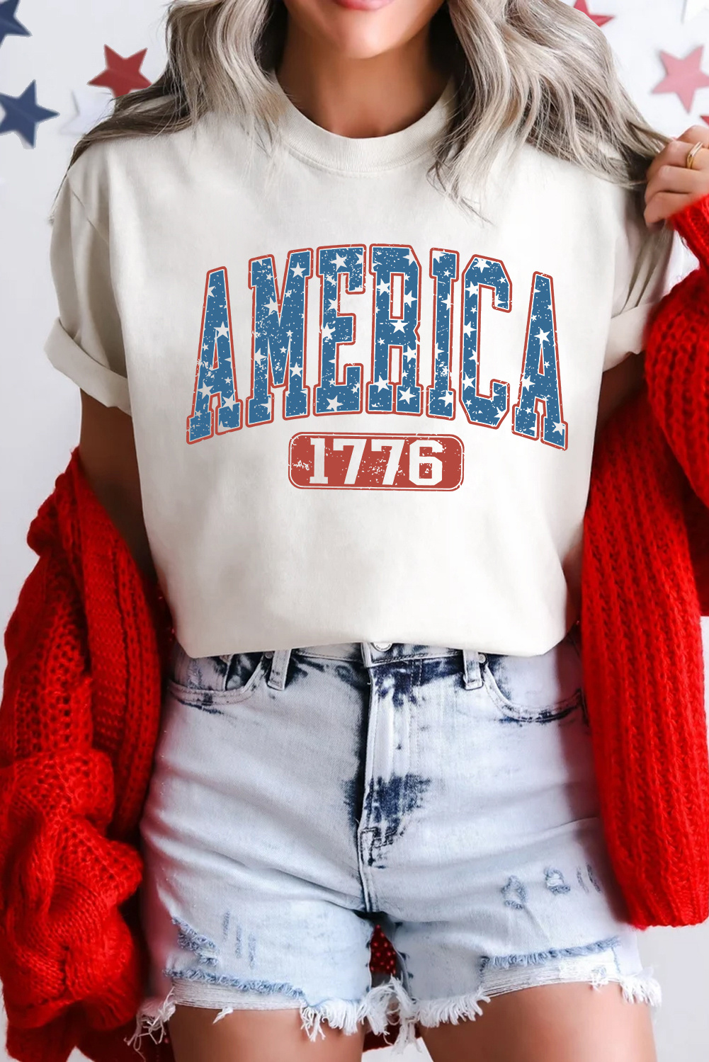 Amerika 1776 Patriotisches T-Shirt Image