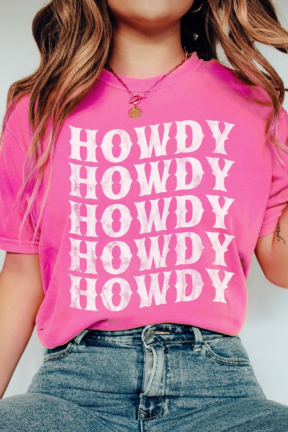 Howdy Grafik T-Shirt Kurzarm Image