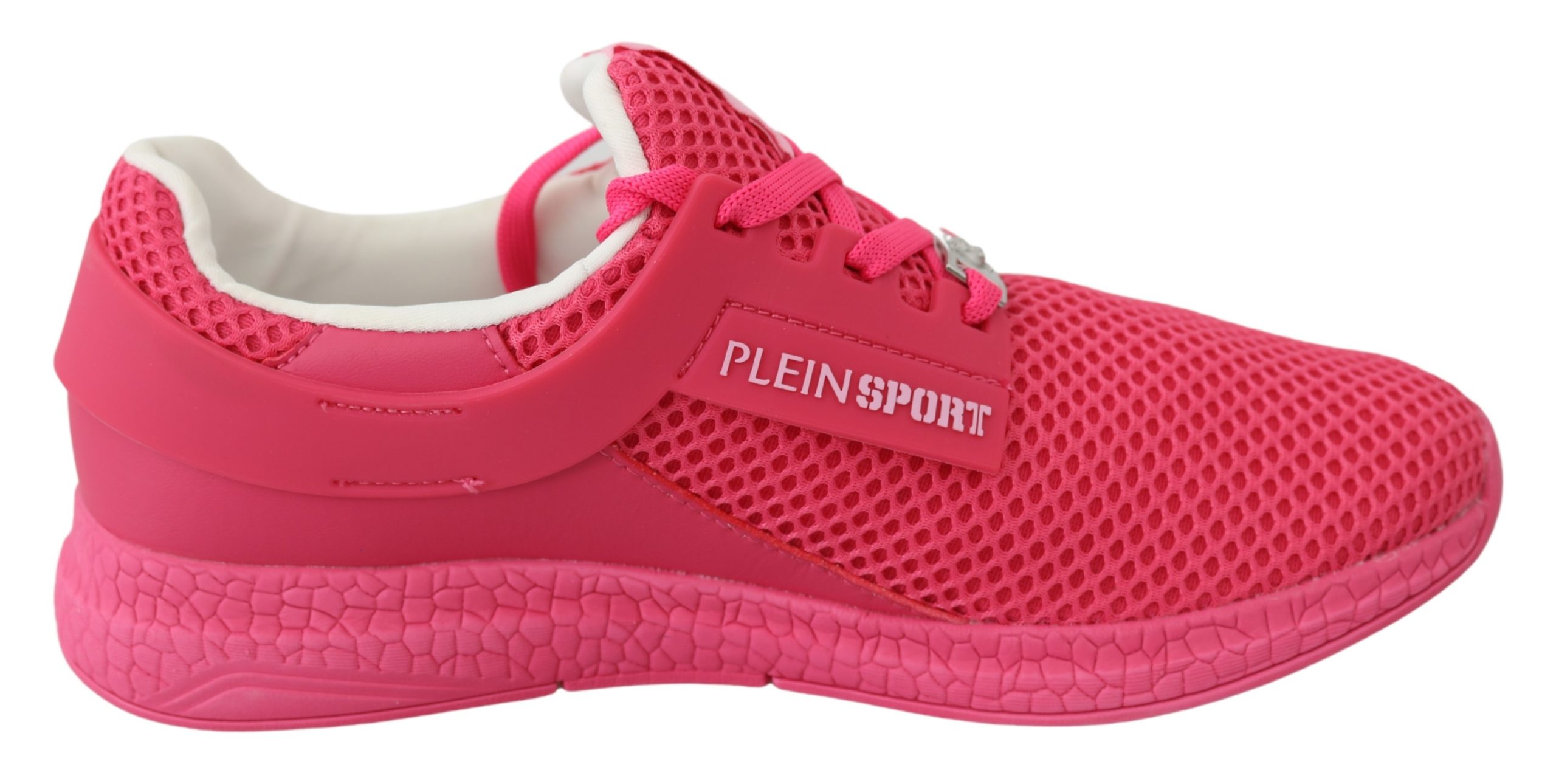 Plein Sport Women's Fuxia Beetroot Polyester Runner Becky Sneakers Shoes Image