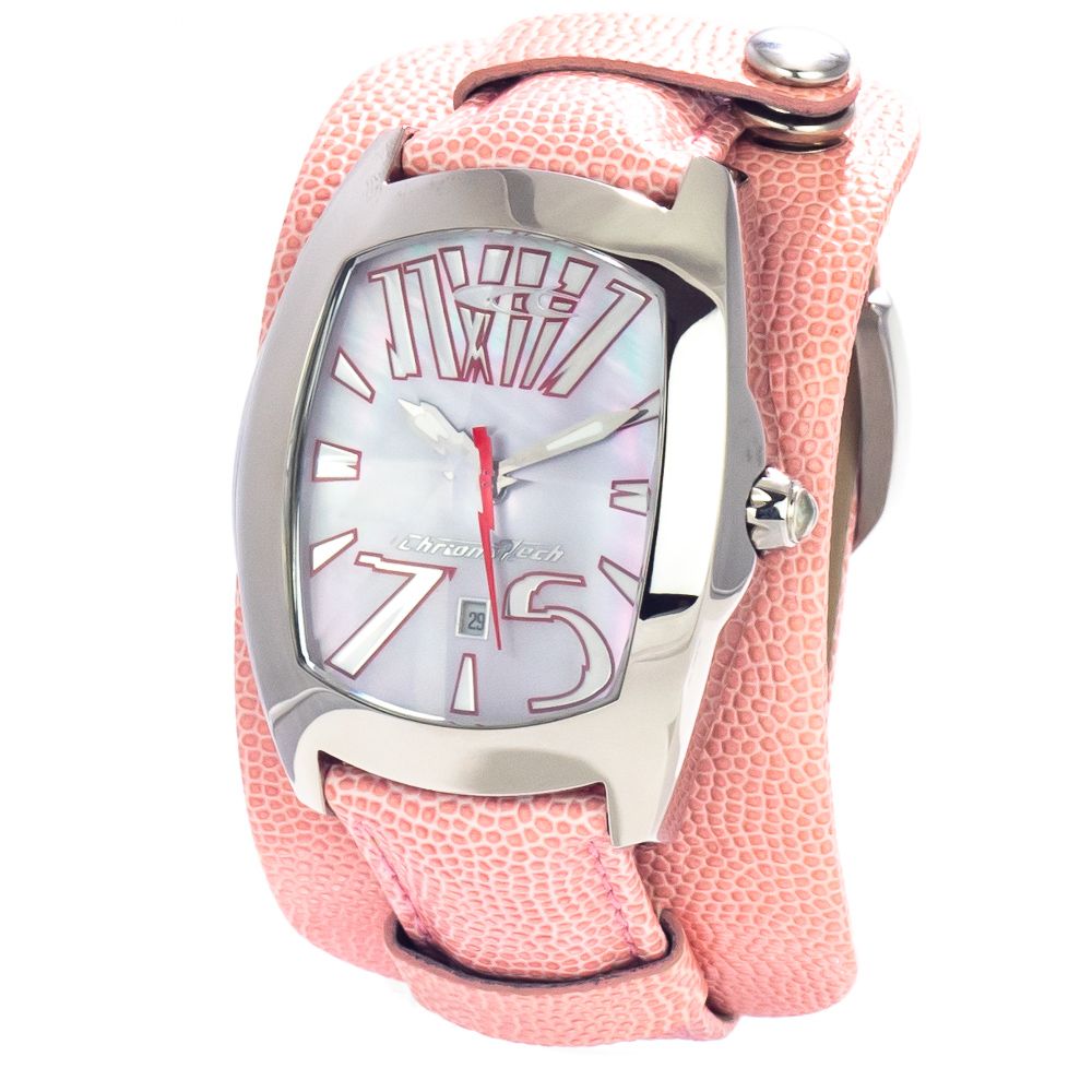 75 Pinke Leder Armbanduhr Image