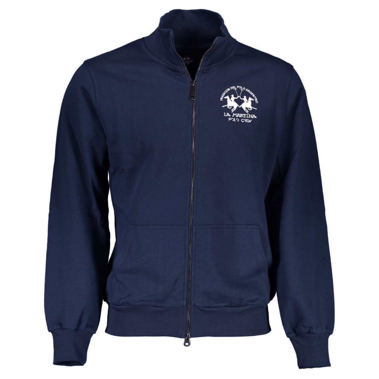 La Martina Herren Blau Baumwollpullover Image