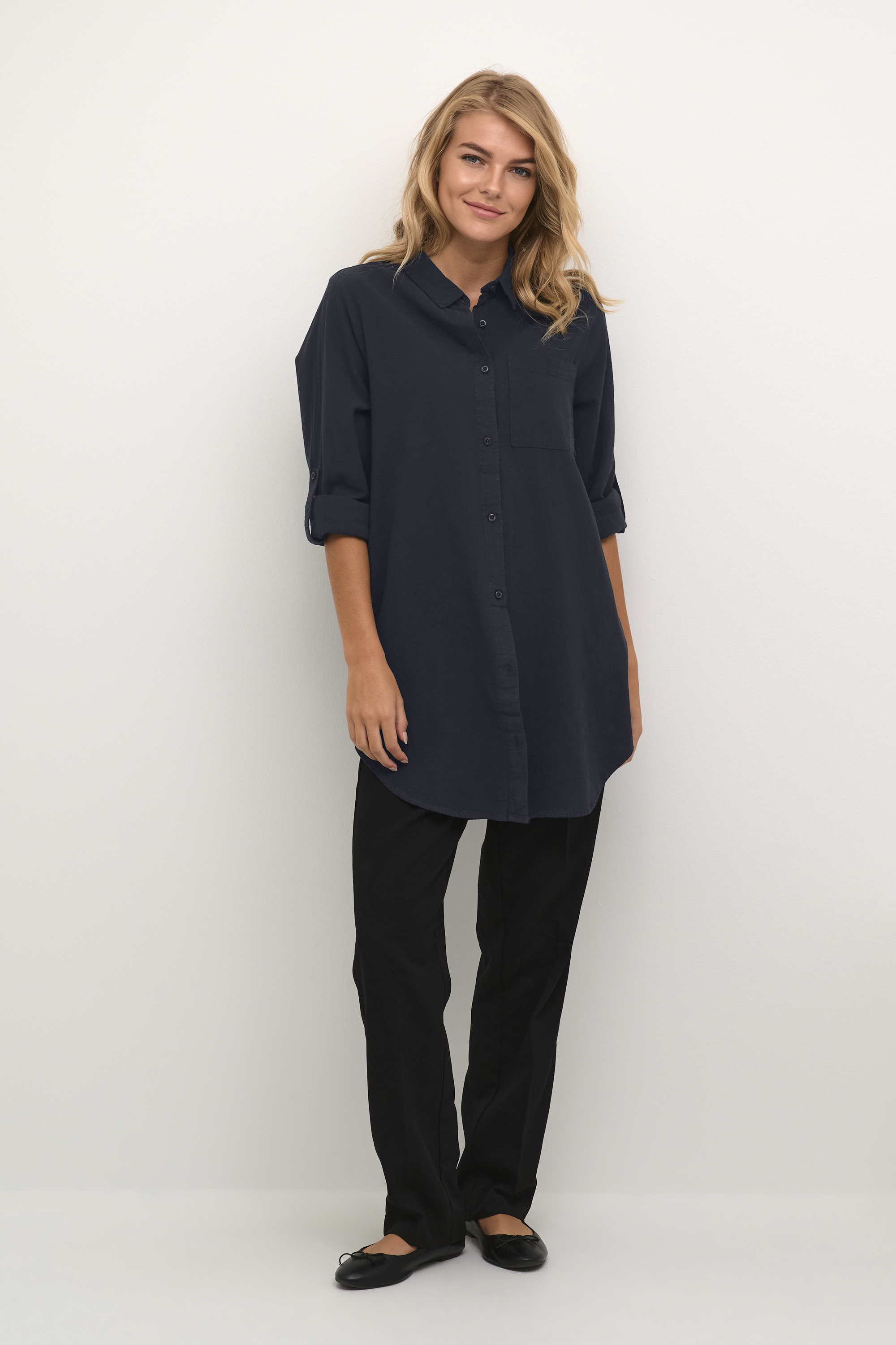 Langarm - Hemd Loose fit Midnight Marine Image