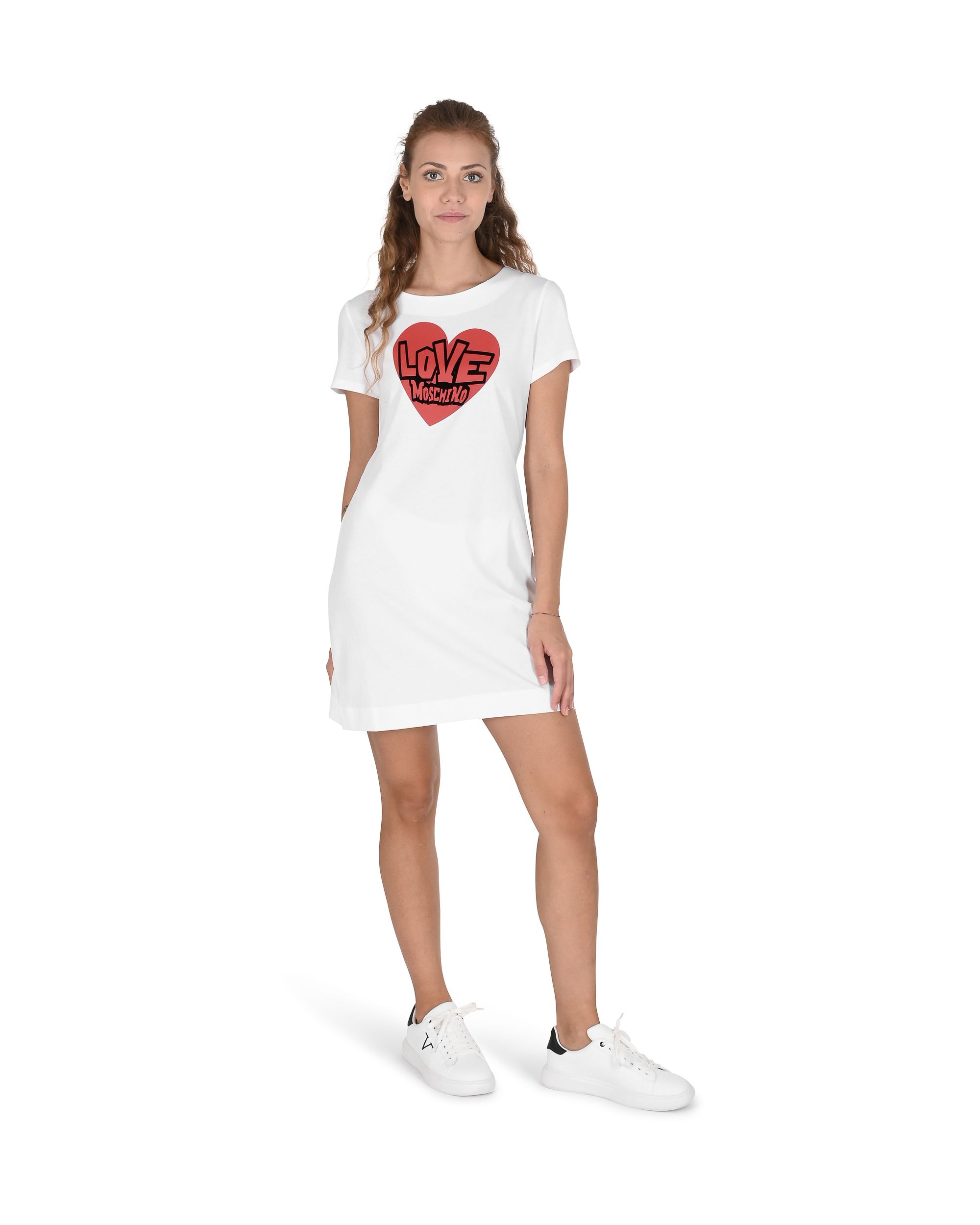 Herzabdruck Mini-Kleid Kurzarm T-Shirt Kleid Image