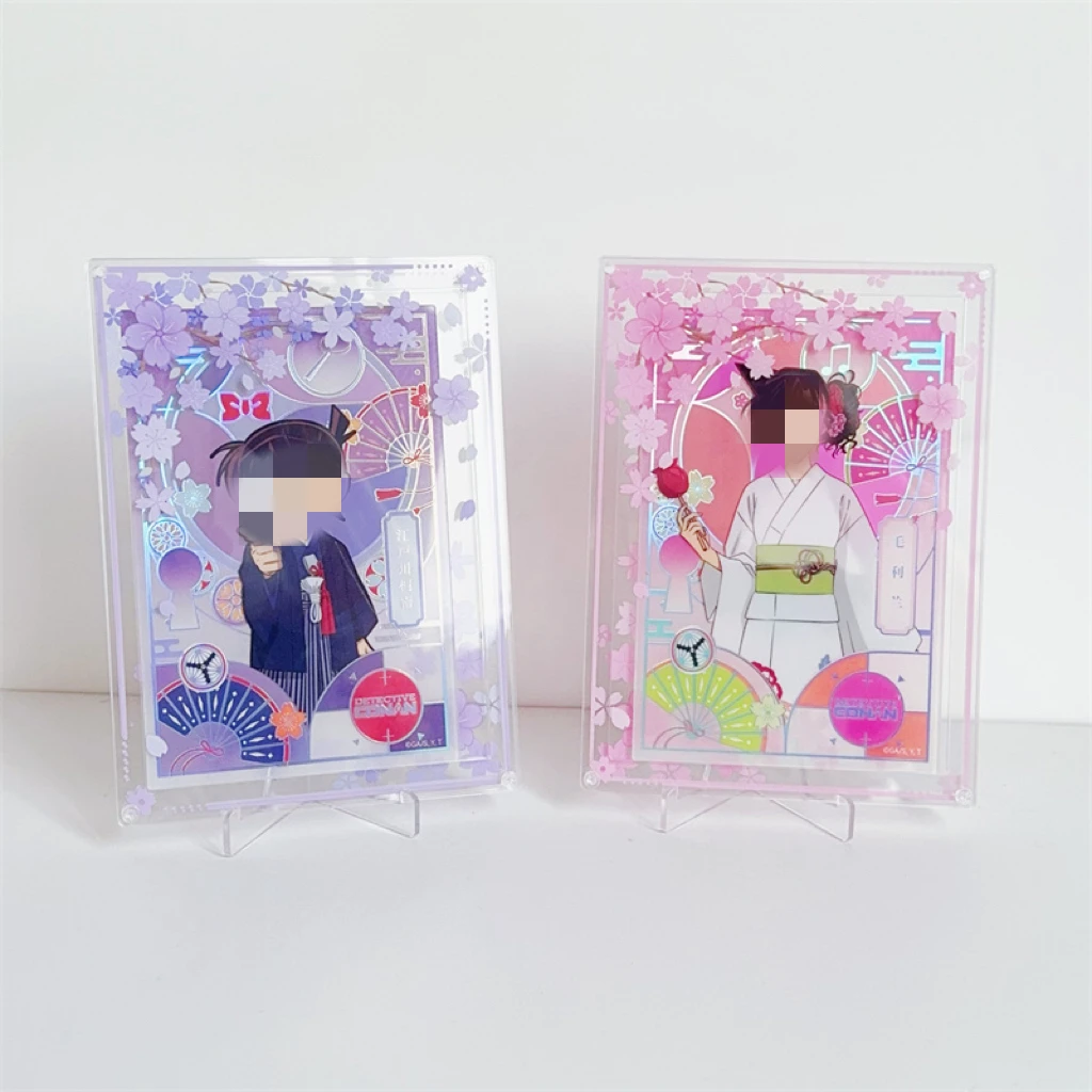 Sakura Valley Mei acrylic photo frame Sakura Tree Transparent Solid Color Photo Small Card Storage Photo Frame with Accessories