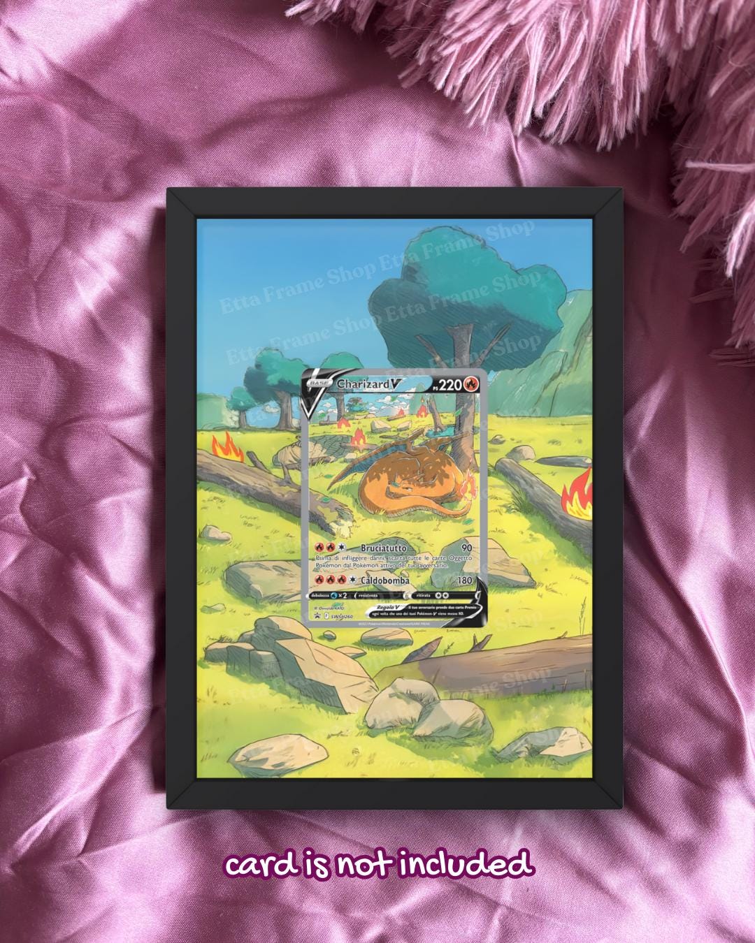 Charizard V from SWSH Black Star Promos Extended Pokémon Frame