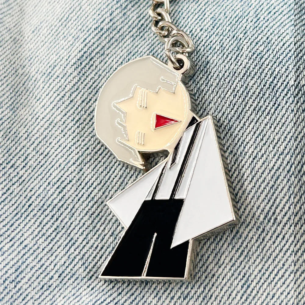 Hängend ohne Chibi Nakajima Atsushi Schlüsselanhänger, süßer Bungo Stray Dogs Peripherer Schlüsselanhänger, Kawaii-Anhänger, Geschenk Image