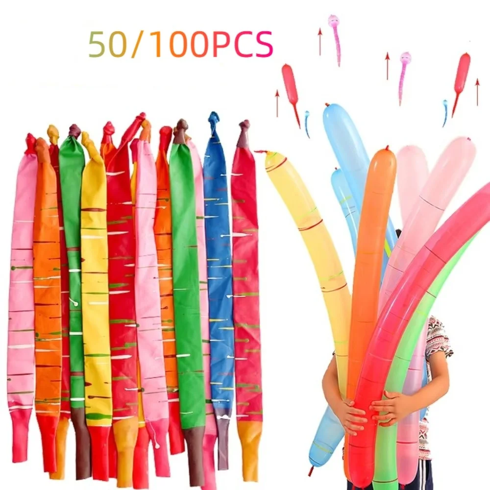 50/100 stücke Fliegende Rakete Ballon Fliegen Quietschen Geburtstag Party Dekoration kinder Aufblasbare Spielzeug Outdoor Unterhaltung Image