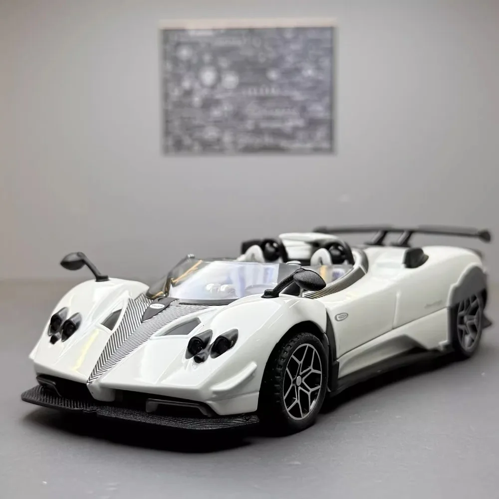 1:32 Pagani Zonda Apollo EVO Spielzeugauto-Modell, Sound, Licht, Druckguss-Metalltüren, geöffnete Fahrzeugmodelle, Jungen, Hobby, Ornamente, Geschenke