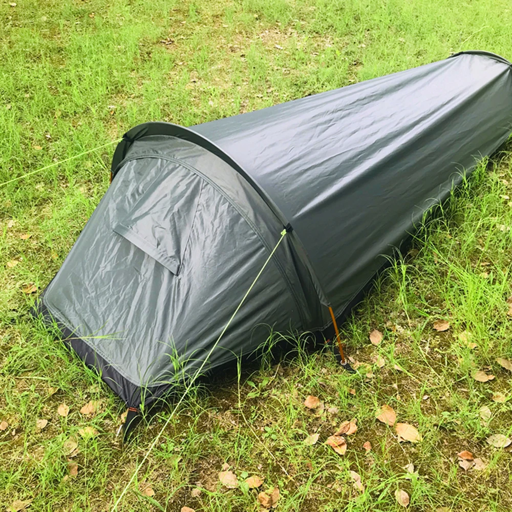 Rucksackzelt, Outdoor, Wandern, Camping, Schlafsack, Zelt, wasserdicht, leicht, Einzelzelt Image