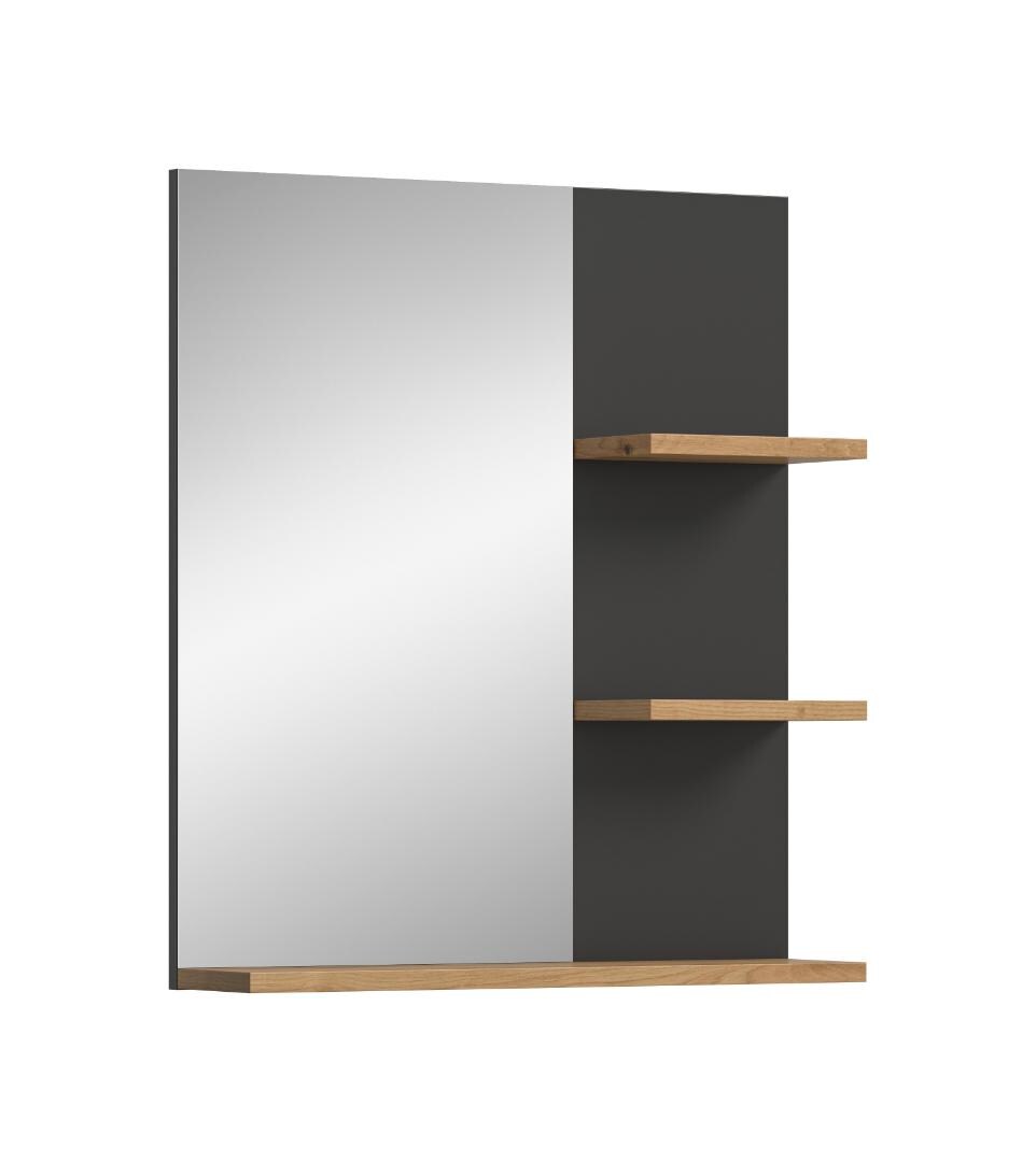 Ebuy24 Canu Bad Spiegel Eiche Dekor, grau. Image