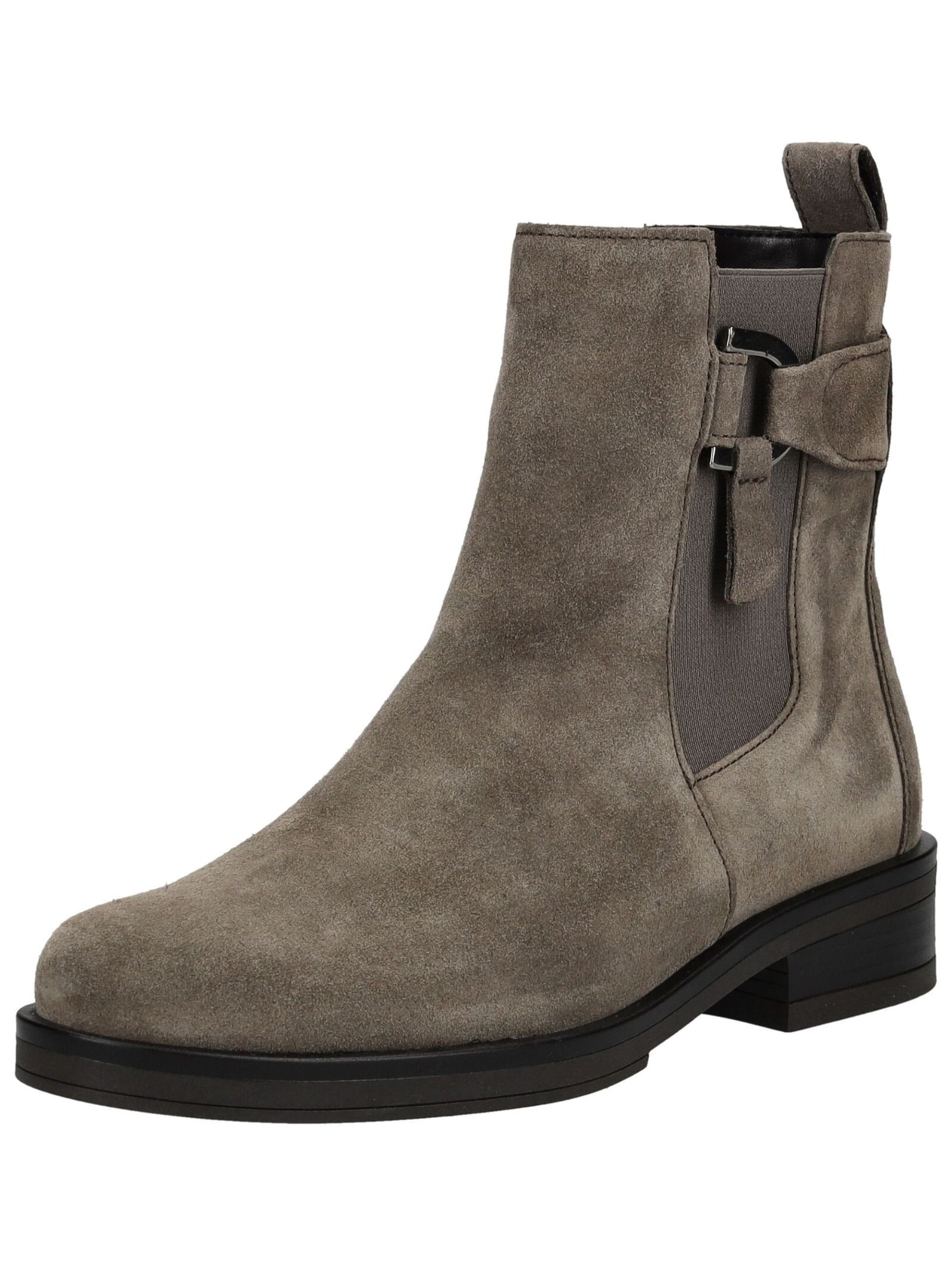 Stiefelette GABOR "Gabor Stiefelette Veloursleder/Textil", Damen, Gr. 39, braun, grau, Textil, Veloursleder, Schuhe Stiefelette