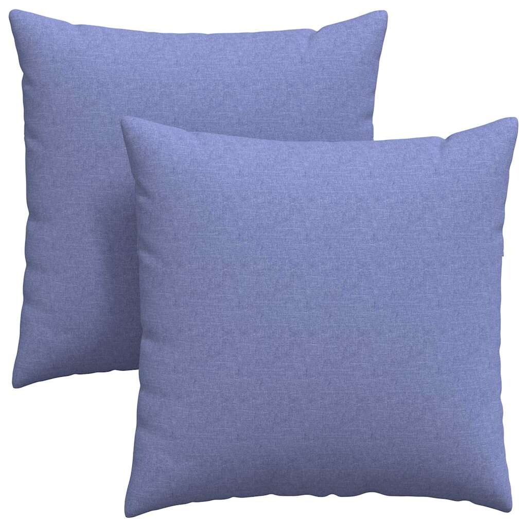vidaXL Sofakissen 2 pcs Blau 60 x 60 cm Stoff Image