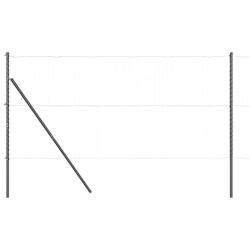 vidaXL Zaunpfosten 13 pcs Grau Ø32mm 210 cm Verzinkter Stahl Image