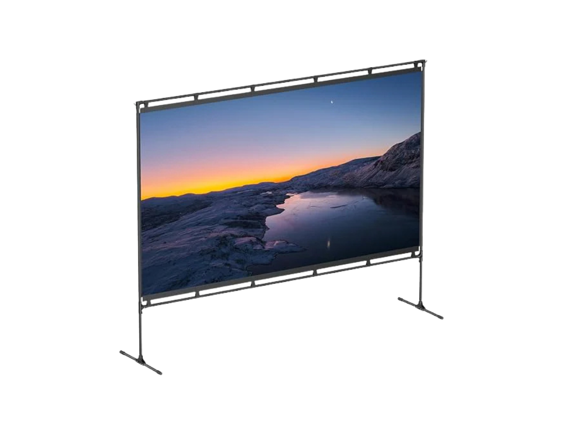 NEBULA 100 Zoll Beamer Leinwand mit Stativ - alle Image
