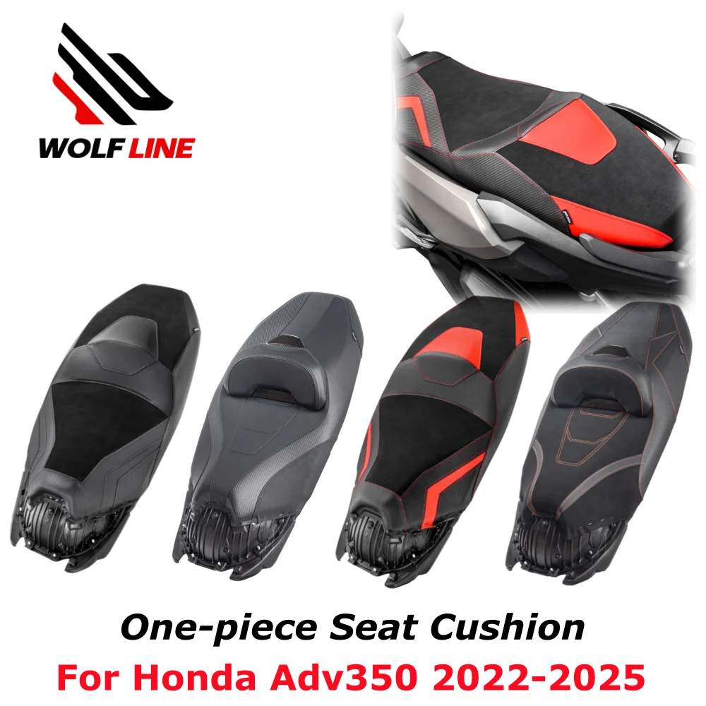 WOLFLINE Adv350 Einteiliges Sitzkissen für Honda ADV 350, integriertes Sitzkissen, Vorderfahrer, Beifahrersitz hinten, 2022–2025