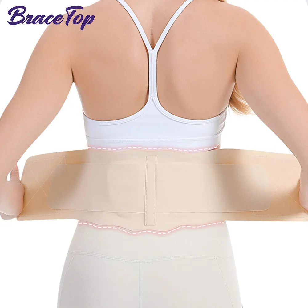 Ultradünne Rückenstütze mit 3D-Lendenpolster, 2 flexible Stützen, nahtloser Yoga-Stoff, Rückenstütze für den unteren Rücken, Taillenstütze