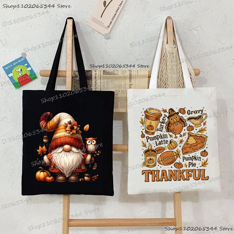 Joyeux Thanksgiving dessin animé dinde mode femmes sacs à main Vintage Thanksgiving noël fourre-tout sacs cadeaux de mode sac à bandoulière