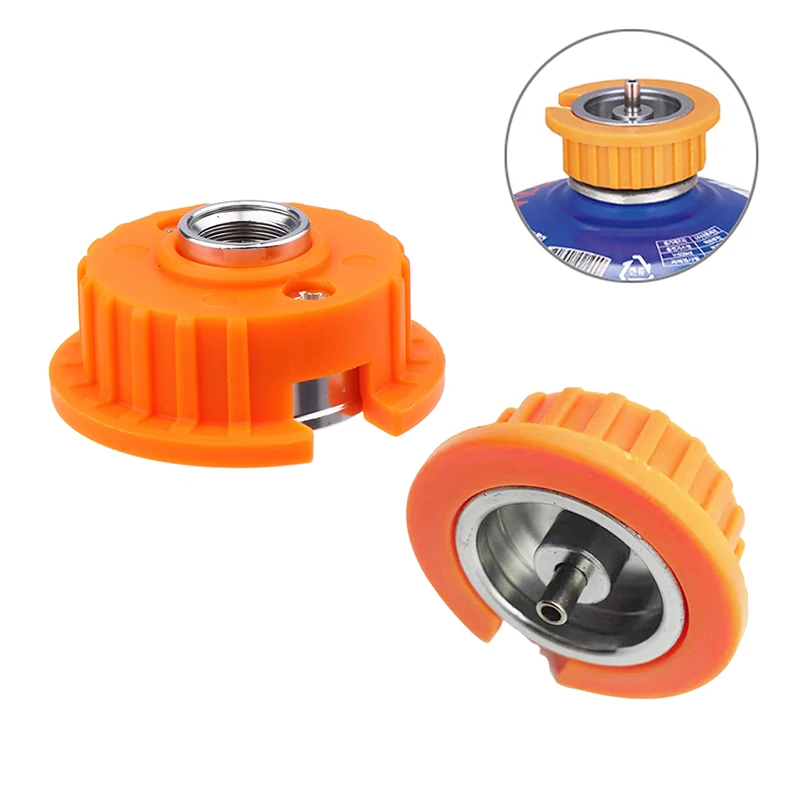 1Pc Outdoor Camping Gas Tank Adapter Gewinde Zu Bajonett Konverter Kassette Interface Gewinde Orange Zubehör