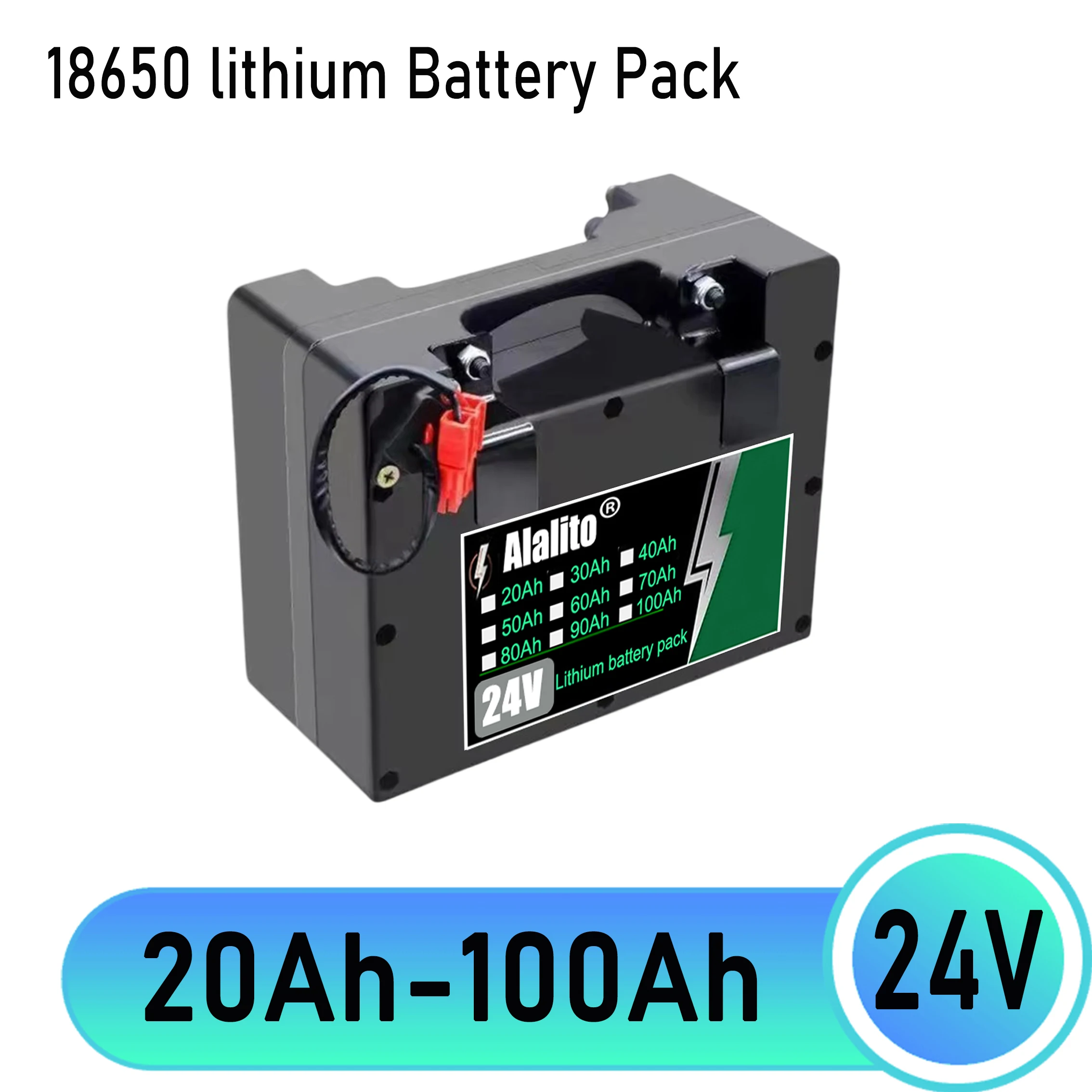 24 V Spezialakku für Elektrorollstuhl 20 Ah-100 Ah 18650 Li-Ionen-Akku mit hoher Kapazität und 29,4 V 2 A Ladegerät Image