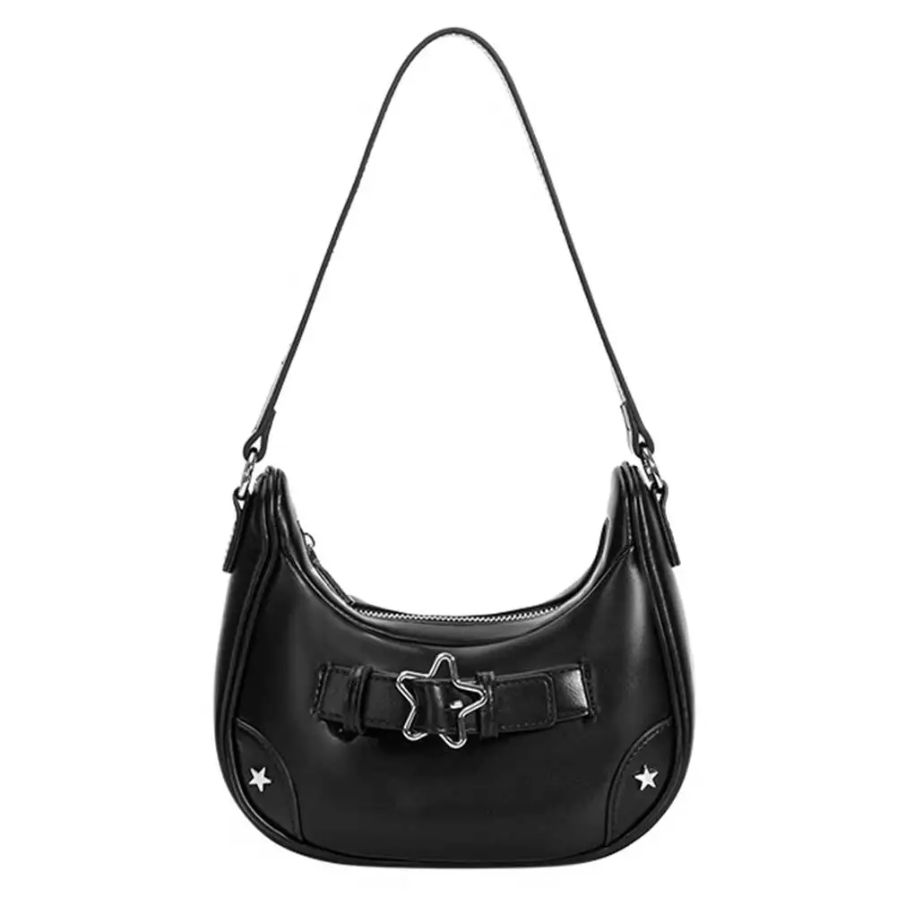 Femmes sac à main décontracté mode PU étoile petit sac à bandoulière rétro classique sac à main pochette sac à la mode pour sac à bandoulière quotidien