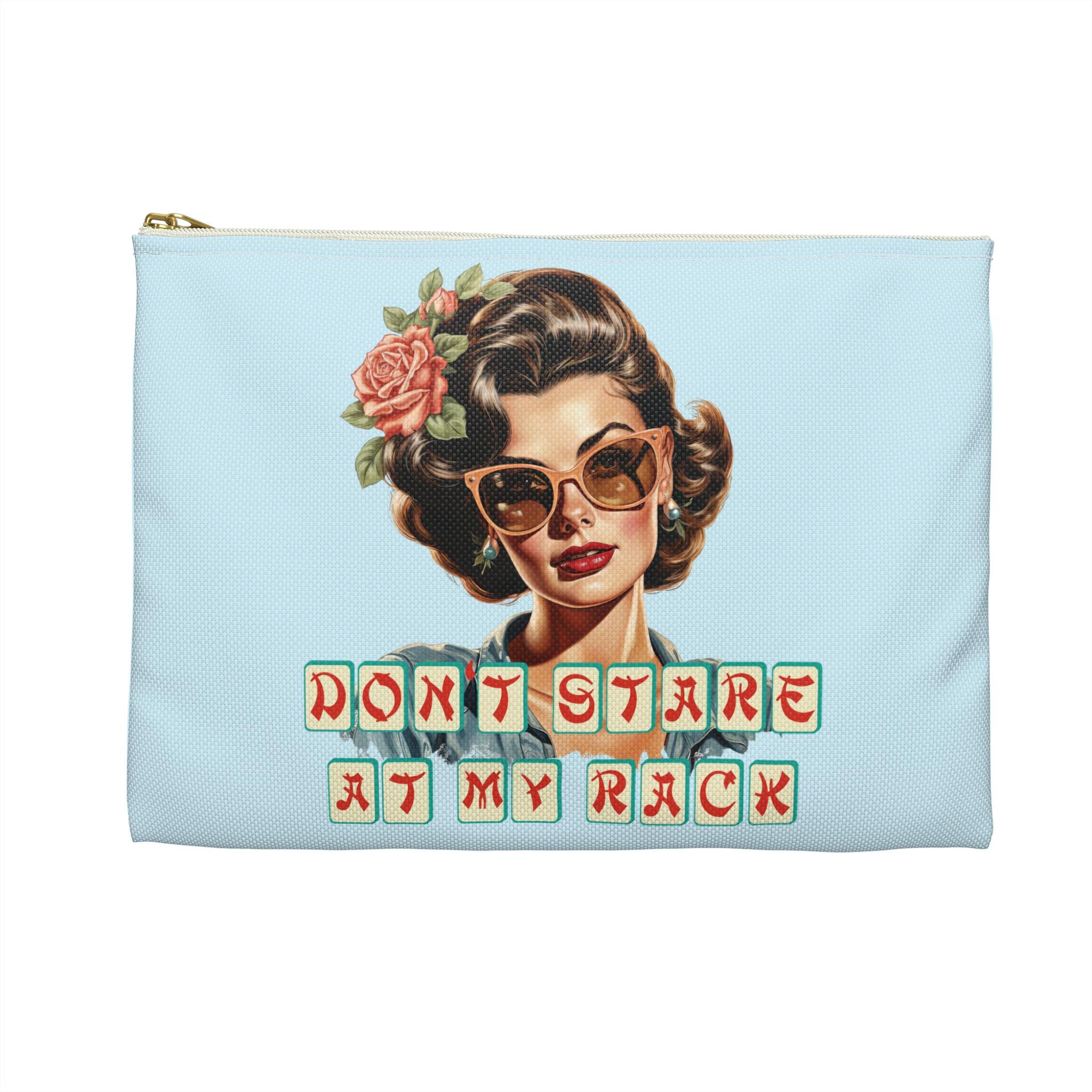 "Simpatico astuccio blu piccolo per accessori Mahjong divertente \"Non fissare il mio rack\" Regalo di compleanno per giocatore di Mahjong Carta della le"