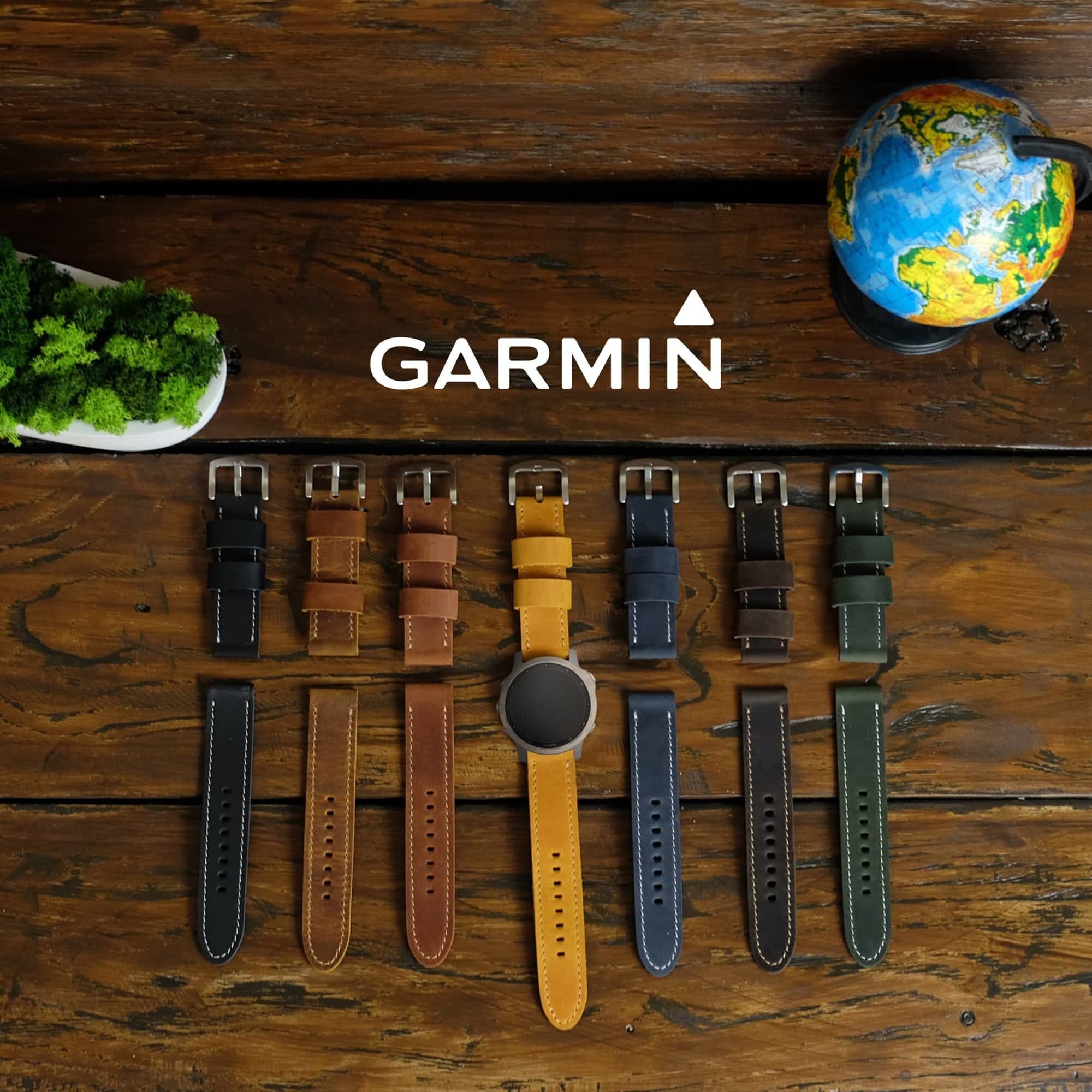Cinturino per orologio Garmin, cinturino in pelle per orologio Garmin, accessori personalizzati per uomo, regalo per fidanzato, regalo personalizzato