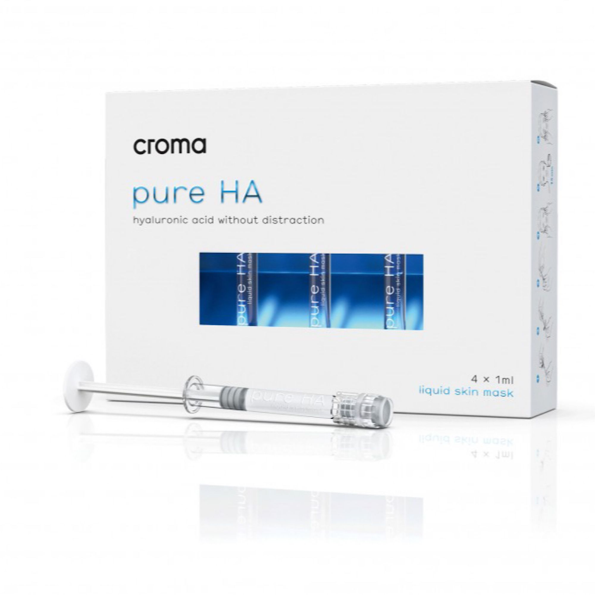 Croma pure HA® Maschera viso liquida 4x1 ml