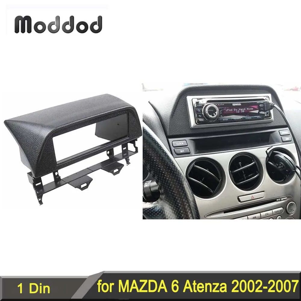 Eine 1 Din CD DVD Stereo-Player-Panel für Mazda 6 Atenza 2002-2007 Radio Fascia Dash Mount Umrüstung installation Kit Gesicht Platte