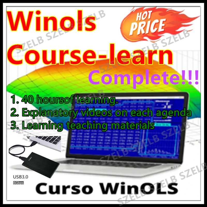 Fortgeschrittenes Grundniveau Kompletter WINOLS-Kurs – lernen Sie die Erinnerung des ECU 40-Stunden-Videos + erläuterende Videos 320 Seiten erneut zu schreiben Image