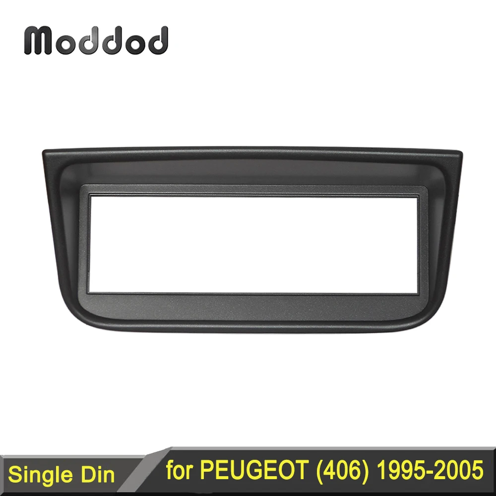 1 Din Radio Fascia für Peugeot 406 1995–2005 Stereo Panel Dash CD Facia Audio Fitting Adapter DVD Face Frame Lünette Plattenhalterung