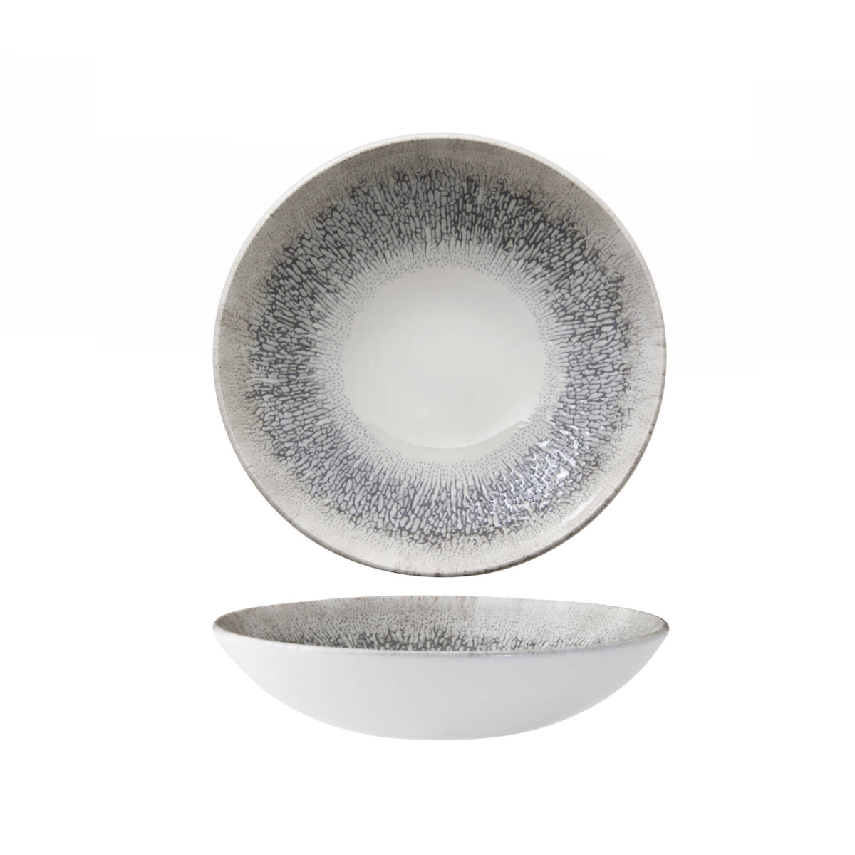 Churchill Servierteller Studio Prints Fusion Grau, 12er-Pack, Ø cm 18,2 Image