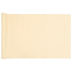 vidaXL Balkon-Sichtschutz Creme 600x120 cm PVC Image