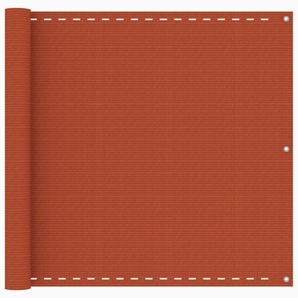 vidaXL Balkon-Sichtschutz Orange 90x500 cm HDPE Image