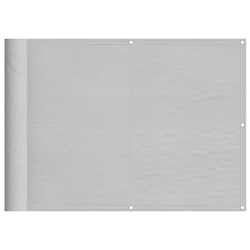 vidaXL Balkon-Sichtschutz Hellgrau 75x300 cm 100 % Polyester-Oxford Image