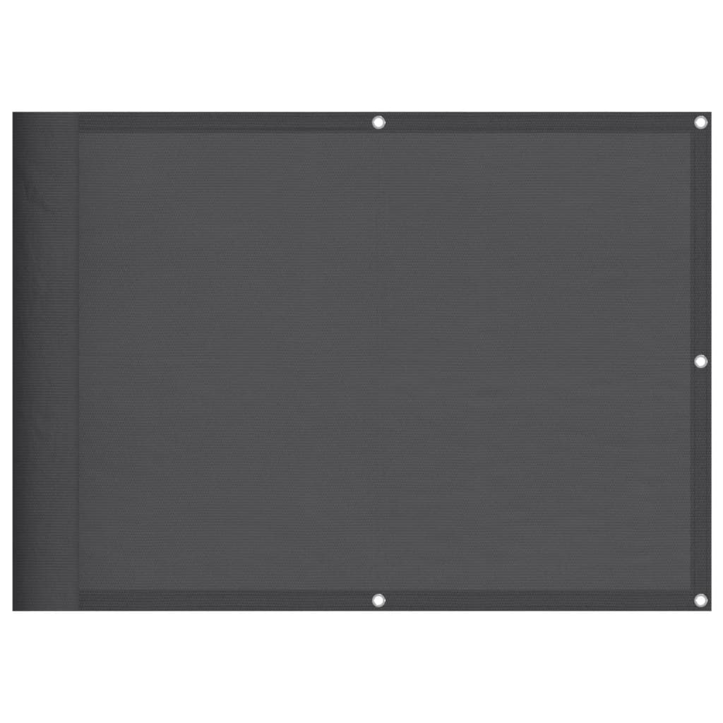 vidaXL Balkon-Sichtschutz Anthrazit 75x800 cm 100 % Polyester-Oxford Image
