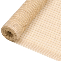 vidaXL Zaunblende Beige 2x50 m HDPE 150 g/m² Image
