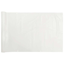 vidaXL Balkon-Sichtschutz Weiß 700x120 cm PVC Image