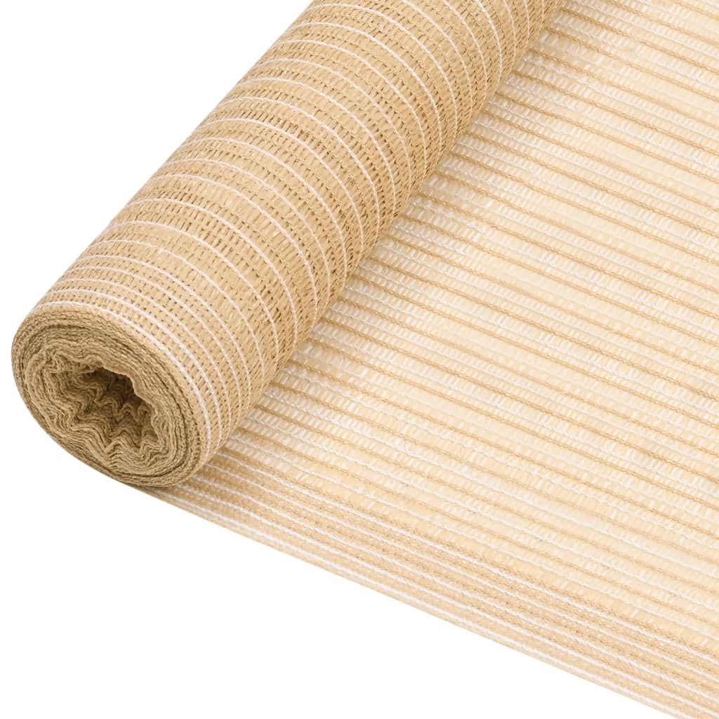 vidaXL Zaunblende Beige 1,8x25 m HDPE 75 g/m² Image