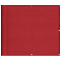 vidaXL Balkon-Sichtschutz Rot 90x700 cm 100% Polyester-Oxford Image