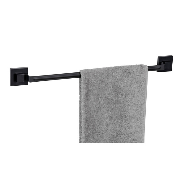 Vacuum-Loc® Badetuchstange „Quadro“, schwarz, Edelstahl WENKO Image