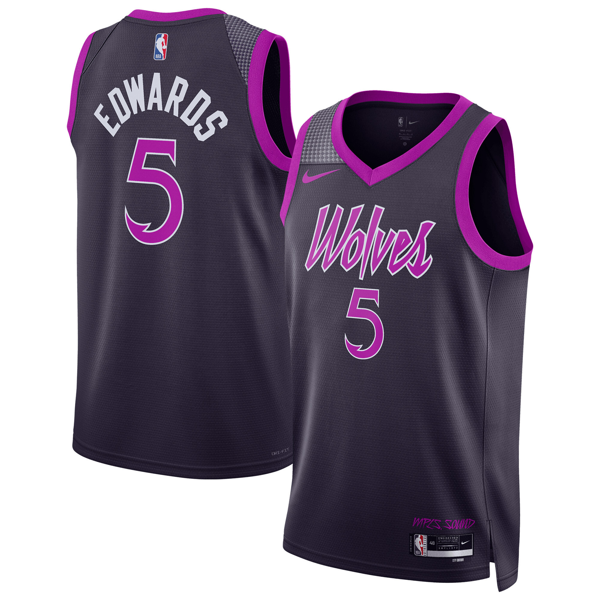 Minnesota Timberwolves Nike 2025 City Edition Trikot – Edwards – Unisex Image