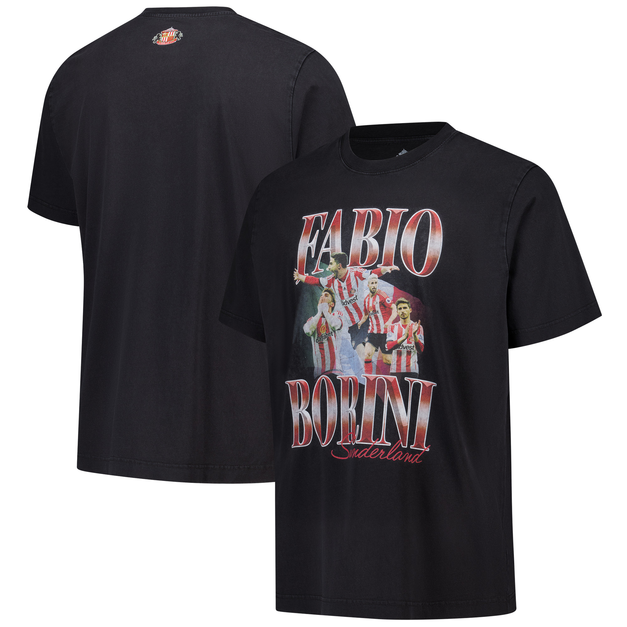 Sunderland Fabio Borini T-Shirt – Schwarz – Herren Image