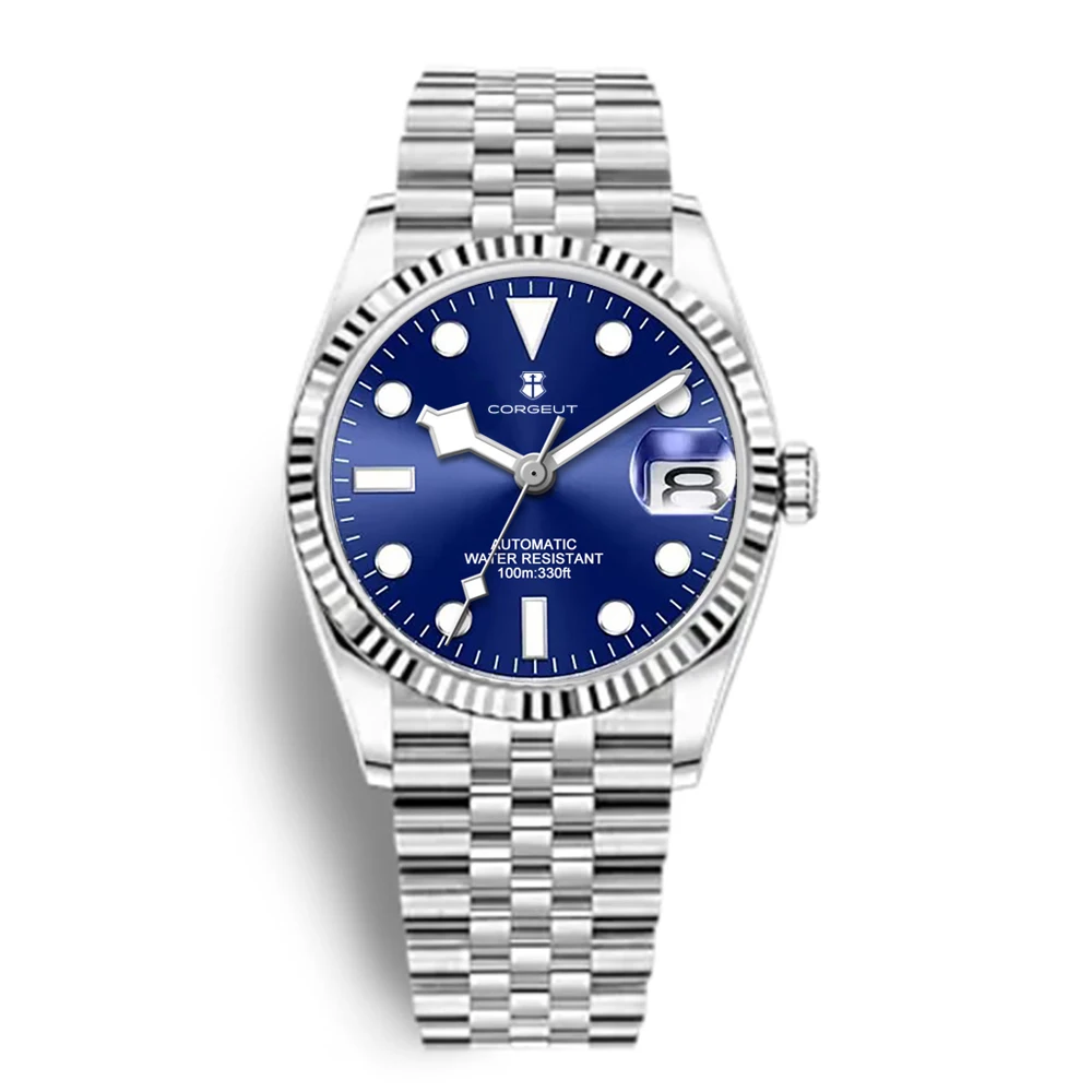 Luxus Corgeut Männer/Frauen Uhr 36mm/39mm Sapphire NH35 Automatische Mechanische Armbanduhren Jubliees Sapphire Lume reloj hombre Image