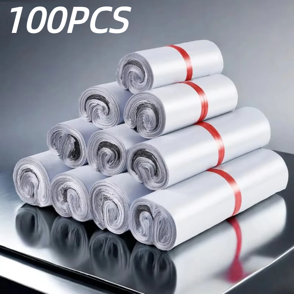 100 Stück selbstklebende Verpackungsbeutel, wasserdicht, Express-Logistik, Versandtasche, Versiegelung, staubdicht, Versandtasche Image