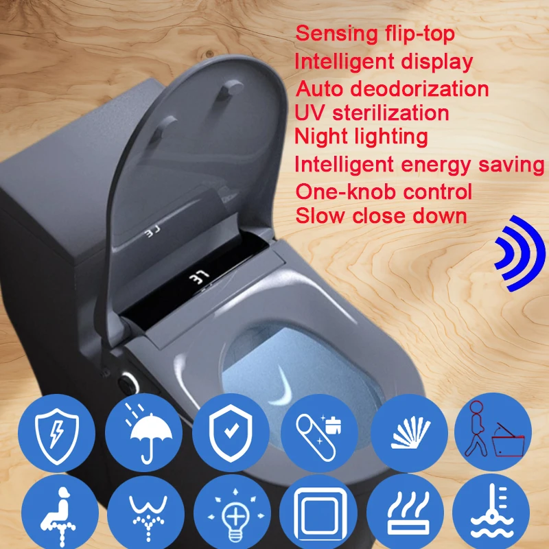 Auto Sensing FlipToilet Smart WC Seat Wc Japonais Lavant Sechant Electrique Smart Washes Bidet Toiletten Japonaises Toilettendeckel